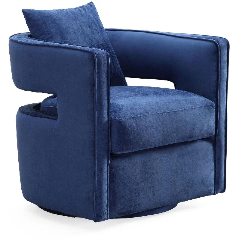 Kendrick Navy Swivel Chair