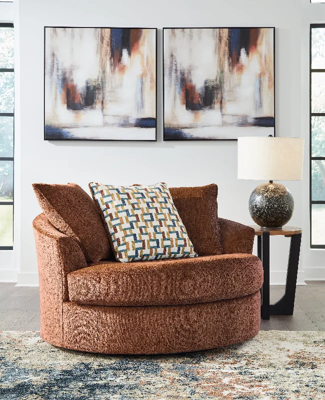 Laylabrook Spice Oversized Swivel Accent Chair