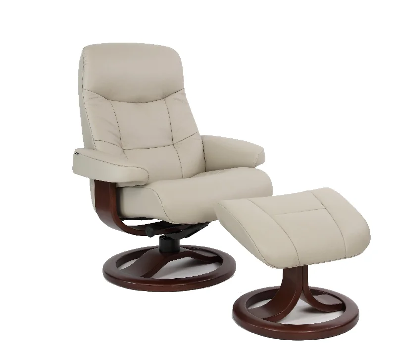 Muldal R Leather Reclining Chair in Dove