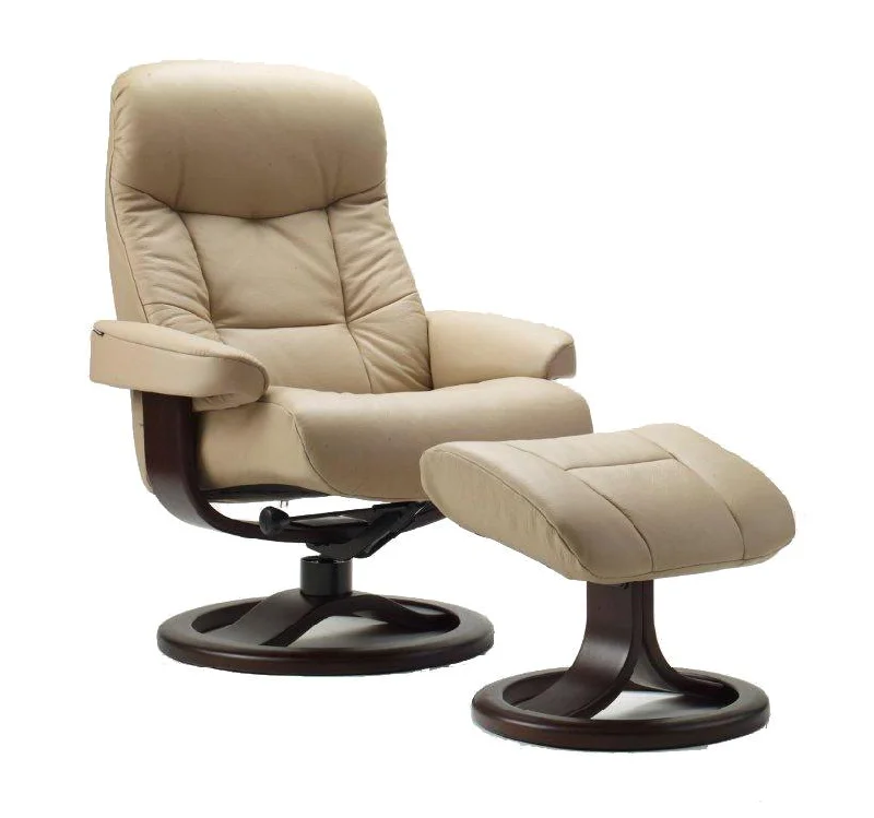 Muldal R Leather Reclining Chair in Sandel