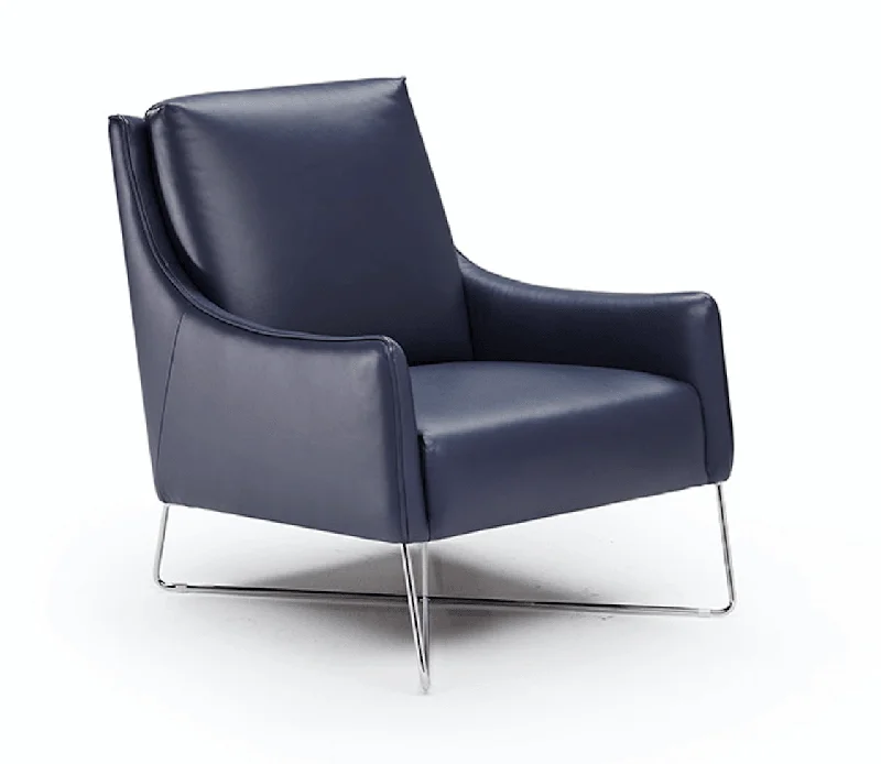 ROMINA Chair by NATUZZI - Navy Leather