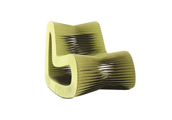 Seat Belt Rocking Chair in Green