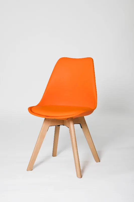 Set of 4 chairs in Orange