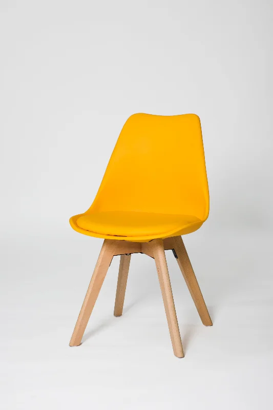 Set of 4 Chairs in Yellow