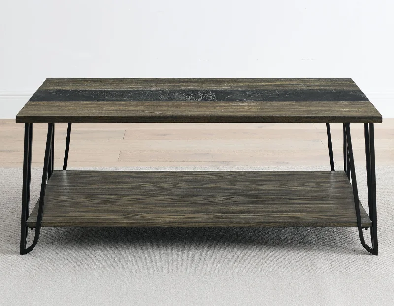 Harper Cocktail Table with SIntered Stone Inlay