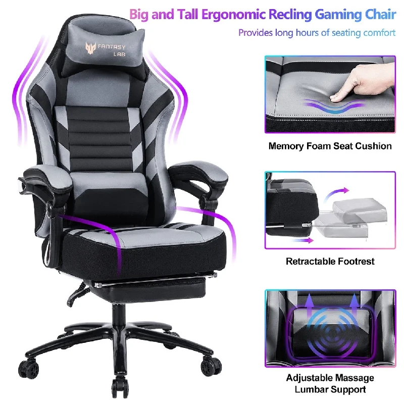 Seat Height Adjustable Swivel Racing Office Computer Ergonomic Video Game Chair