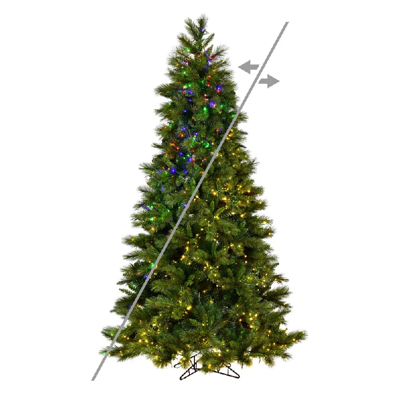 10' x 63" Brighton Pine Artificial Christmas Tree LED Color Changing Lights