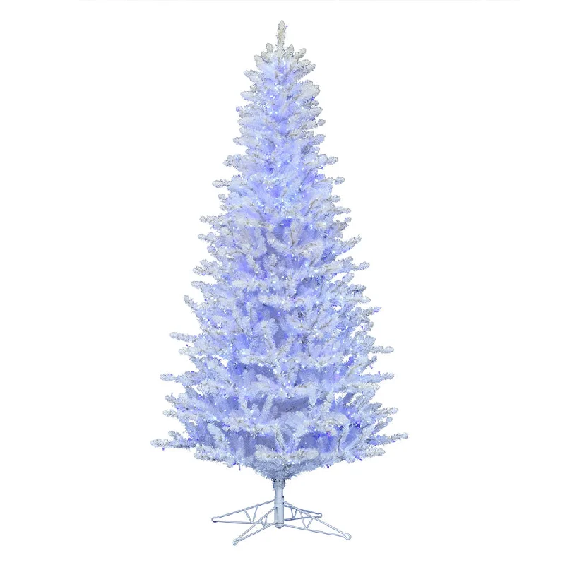 10'x60" Artificial XmasTree Pure White and Blue Low Voltage Wide Angle LED Light