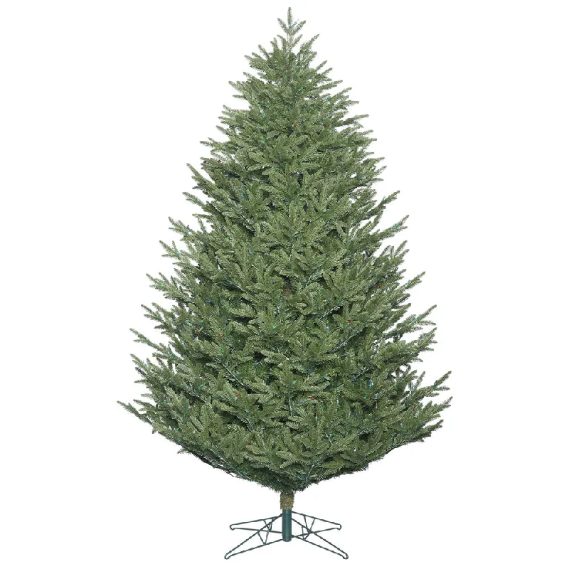 12' Deluxe Fraser Fir Artificial Christmas Tree with 1850 Multi-Colored LED