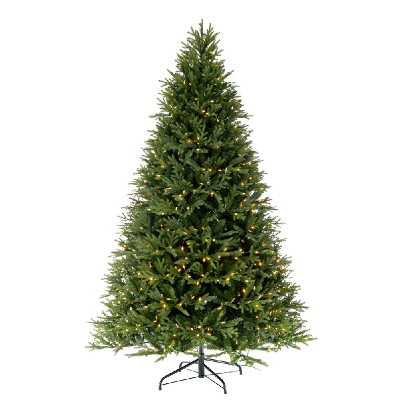 9' x 67" Tiffany Fraser Fir Artificial Christmas Tree with Warm White LED.