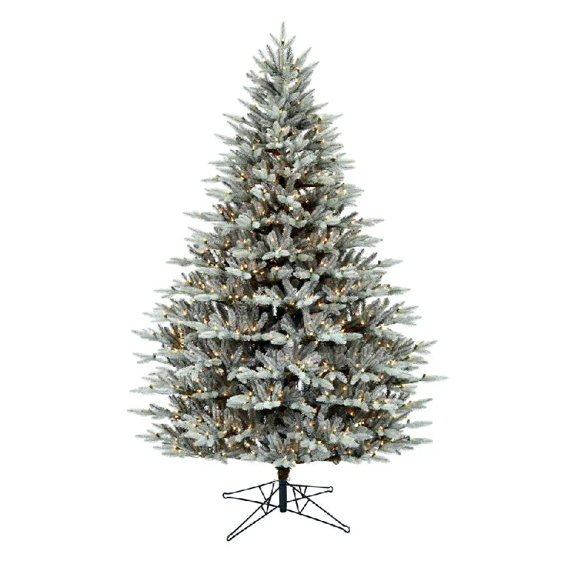 9' x 68" Douglas Blue Fir Artificial Christmas Tree Clear Dura-lit Lights