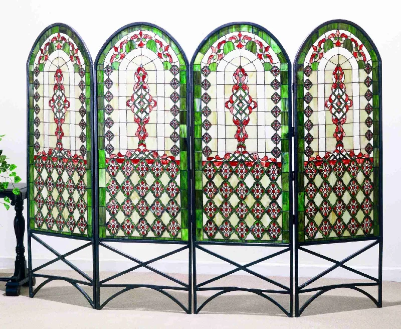 Meyda Lighting 48808 80" Wide X 58" High Quatrefoil Classical Room Divider