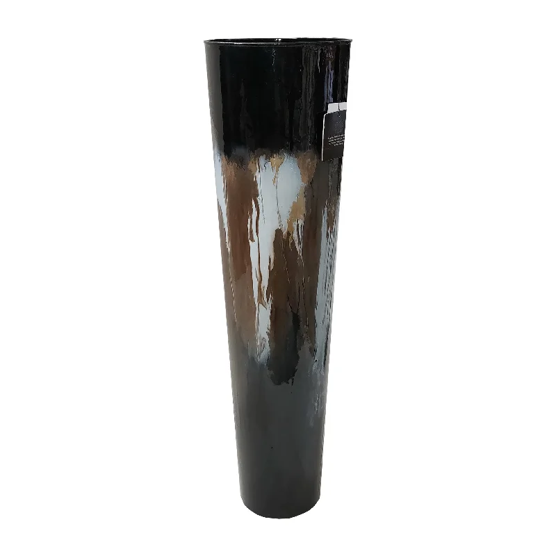 Sagebrook Home 17469-02 Iron, 29", Tall Cup Stain Vase, Black