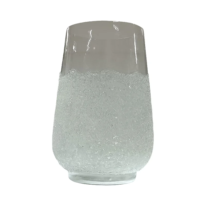 Sagebrook Home 18258-01 Glass, 10" Sugar Vase, Clear