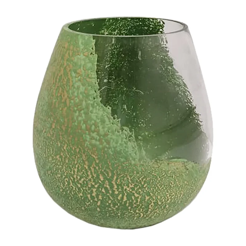 Sagebrook Home 18266-01 Glass, 8" Dipped Vase, Green