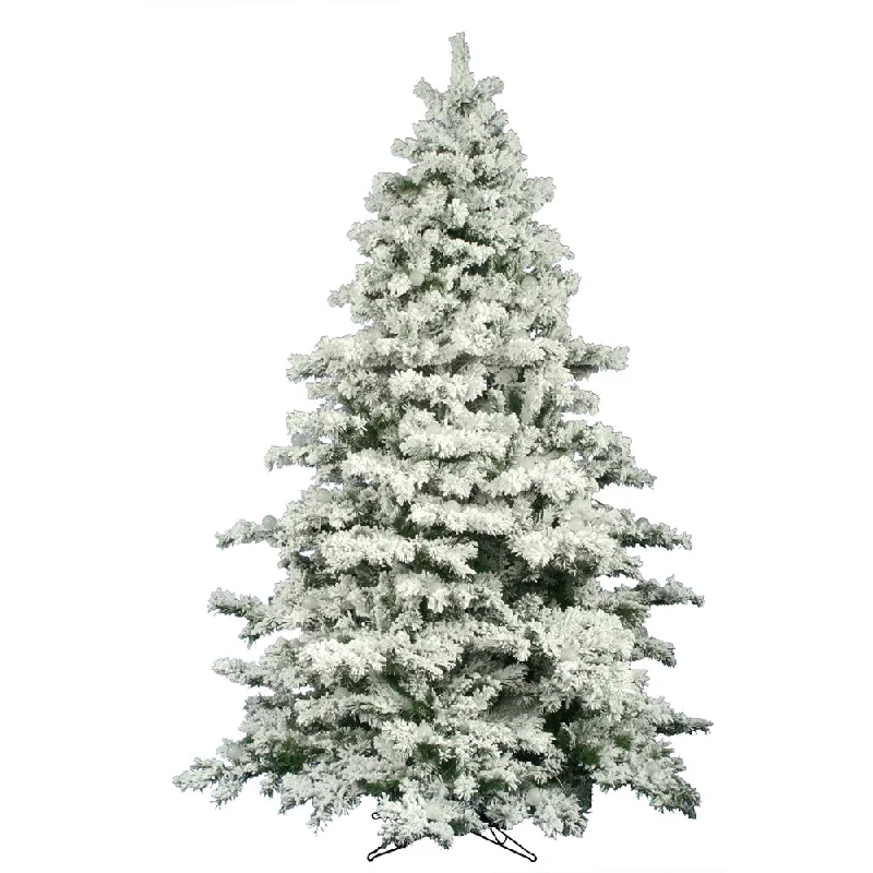 Vickerman  10' Flocked Alaskan Pine Artificial Christmas Tree Unlit