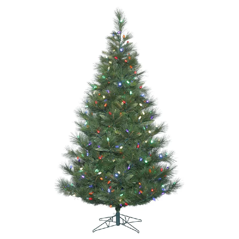 Vickerman 12' Norway Pine Artificial Christmas Tree with 1250 Multi-Colored LED