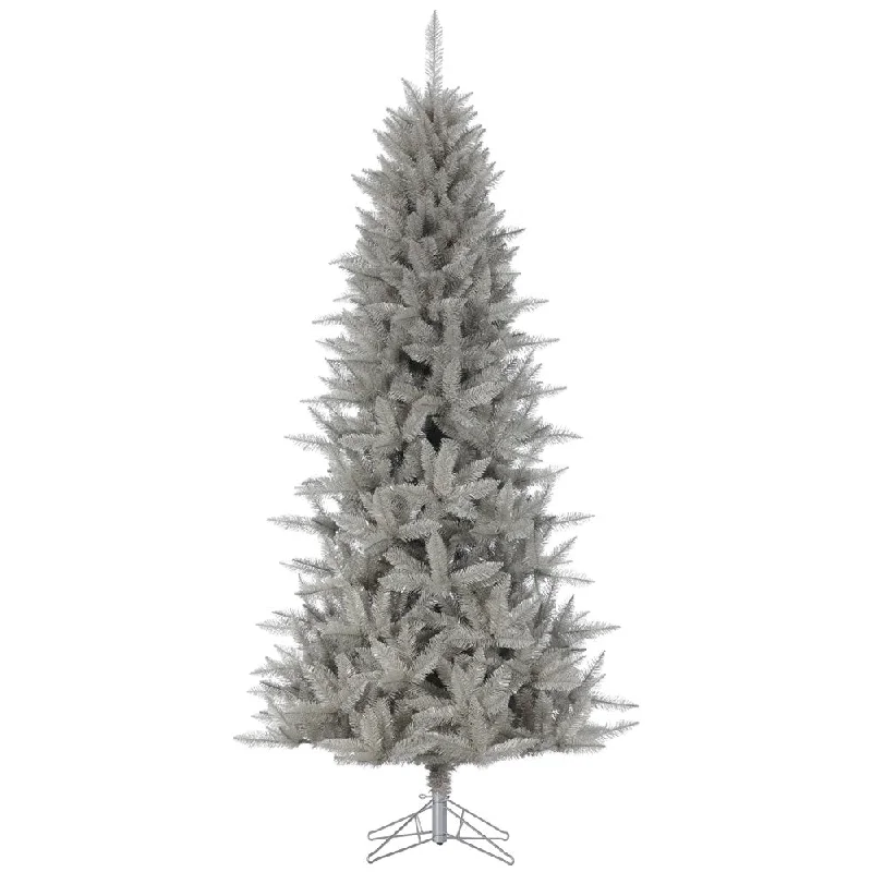 Vickerman 12' x 64" Platinum Fir Artificial Christmas Pencil Tree Unlit